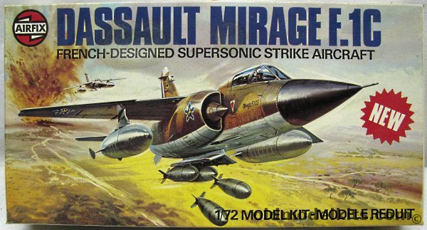 Airfix 1/72 Dassault Mirage F-1C - South African or French - (f1C), 04022-2 plastic model kit